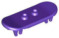Sports Skateboard with Trolley Wheel Holders in Dark Purple