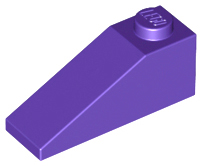 Brick Sloped 33° 3 x 1 in Dark Purple