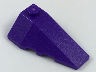 Brick Wedged, Sloped 4 x 2 Triple Right in Dark Purple