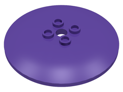 Dish 6 x 6 Inverted (Radar) with Hollow Studs in Dark Purple