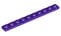 Plate 1 x 10 in Dark Purple