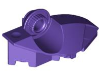 Large Figure Foot, with Rotation Joint Ball Half [Vertical Side] in Dark Purple
