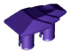 Fairing 1 x 2 Stepped with Two Pins in Dark Purple