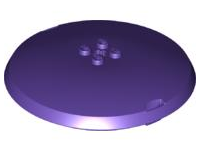 Pod, Top Cap 9 x 9 x 1 1/3 X-Pod in Dark Purple