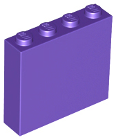 Brick 1 x 4 x 3 in Dark Purple