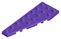 Wedge Plate 8 x 3, 22° Left in Dark Purple