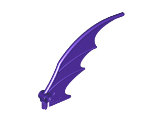 Creature Body Part, Dragon Wing 8 x 10 [Plain] in Dark Purple