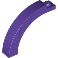 Brick Arch 1 x 5 x 3 1/3 Curved Top in Dark Purple