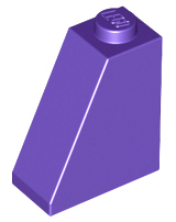 Brick Sloped 65° 2 x 1 x 2 in Dark Purple