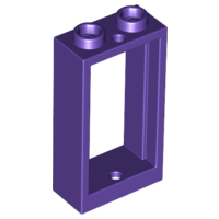 Window 1 x 2 x 3 Flat Front in Dark Purple