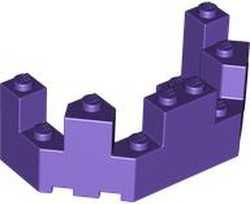 Castle Turret Top 4 x 8 x 2 1/3 in Dark Purple