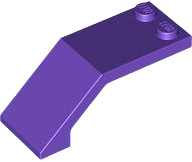 Windscreen 5 x 2 x 1 2/3 in Dark Purple