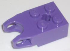 Technic Brick Special 2 x 2 with Ball Socket Reinforced and Axle Hole in Dark Purple