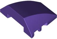 Brick Wedged, Curved 4 x 3 No Studs [Plain] in Dark Purple
