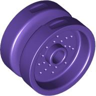 Wheel 18 x 12 with Pin Hole and Stud in Dark Purple
