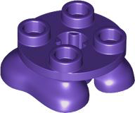 Feet, 2 x 2 x 2/3 with 4 Studs on Top in Dark Purple