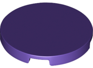 Tile Round 3 x 3 in Dark Purple