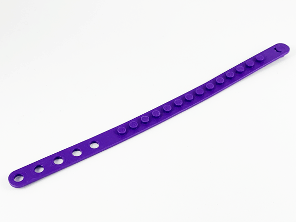 DOTS Bracelet 1 Stud Wide in Dark Purple