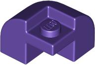 Brick Round, Curved 2 x 2 x 1 1/3, Corner in Dark Purple