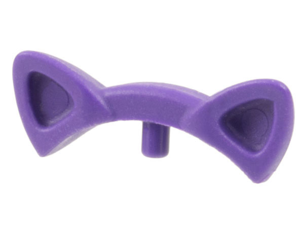 Headwear Accessory Cat Ears with Pin, Hollow Ears in Dark Purple
