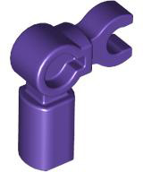 Bar Holder with Clip and 90° Angle (Mechanical Leg) in Dark Purple