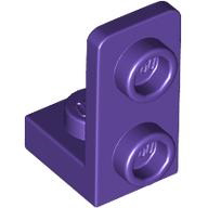 Bracket 1 x 1 - 1 x 2 Inverted in Dark Purple