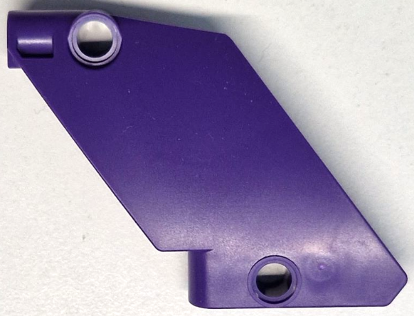 Technic Panel Curved 5 x 7 Parallelogram Left in Dark Purple