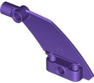 Technic Panel Curved 5 x 7 Parallelogram Right in Dark Purple