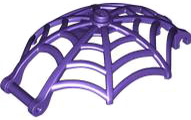 Insect Accessory, Spider Web, Dome Shaped with Bar, Clips in Dark Purple