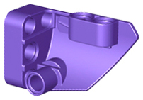 Technic Panel Fairing #1 Small Smooth Short, Side A in Dark Purple