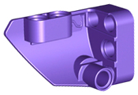 Technic Panel Fairing #2 Small Smooth Short, Side B in Dark Purple