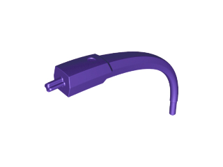Large Figure Tail / Horn in Dark Purple