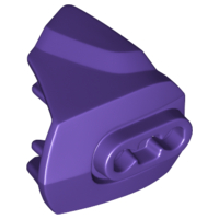 Large Figure Limb Cover, Size 3, Armor with Ball Joint Socket in Dark Purple