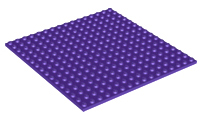 Plate 16 x 16 in Dark Purple