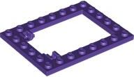 Plate Special 6 x 8 Trap Door Frame Horizontal [Long Pin Holders] in Dark Purple