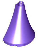 Duplo Building Roof Spire Half 4.5 x 2 x 4 in Dark Purple