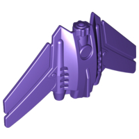 Large Figure Wings with Shoulder Cover, Armour in Dark Purple