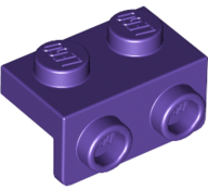 Bracket 1 x 2 - 1 x 2 in Dark Purple