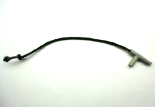 Minifig Hose Nozzle Simple with 8L Black String in Light Gray