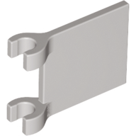 Flag 2 x 2 Square [Thin Clips] in Light Gray