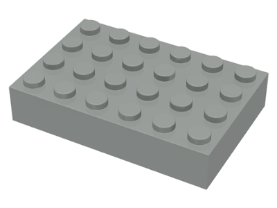 Brick 4 x 6 in Light Gray