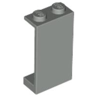 Panel 1 x 2 x 3 - Solid Studs in Light Gray
