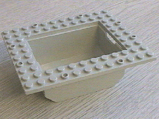 Boat Cargo Loading Plate 10 x 12 with 6 x 8 Tub in Light Gray