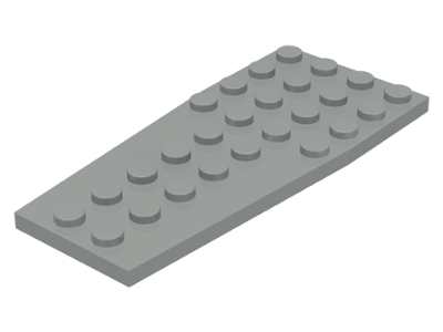 Wedge Plate 4 x 9 without Stud Notches in Light Gray