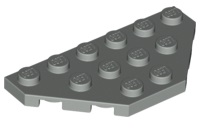 Wedge Plate 3 x 6 Cut Corners in Light Gray