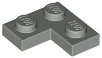 Plate 2 x 2 Corner in Light Gray