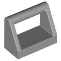 Tile Special 1 x 2 with Handle in Light Gray