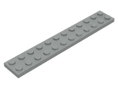 Plate 2 x 12 in Light Gray