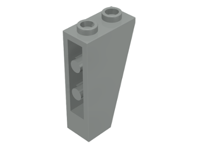 Brick Sloped Inverted 75° 2 x 1 x 3 in Light Gray