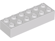 Brick 2 x 6 in Light Gray